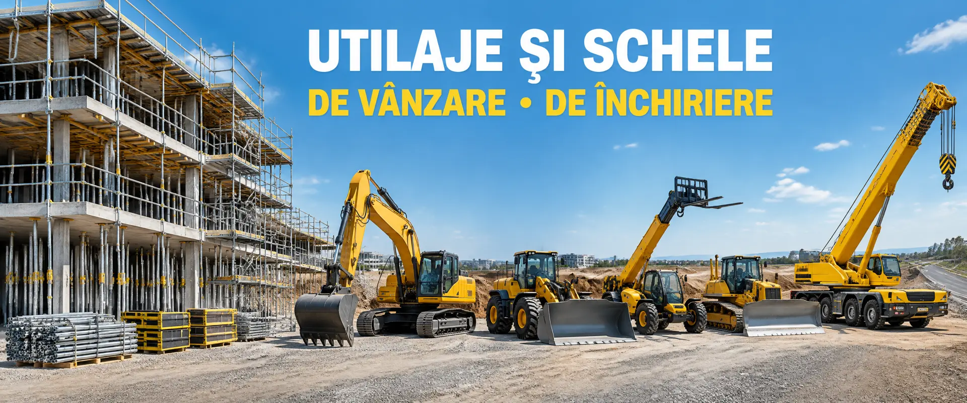 Banner Total Logycon — utilaje și schele