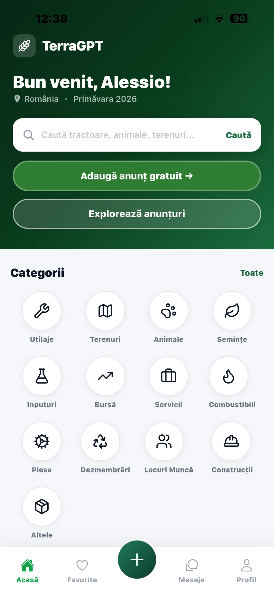 TerraGPT — aplicația mobilă